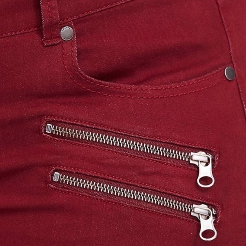 TORRID JEGGING - SUPER STRETCH DARK RED NWOT - Picture 4 of 6